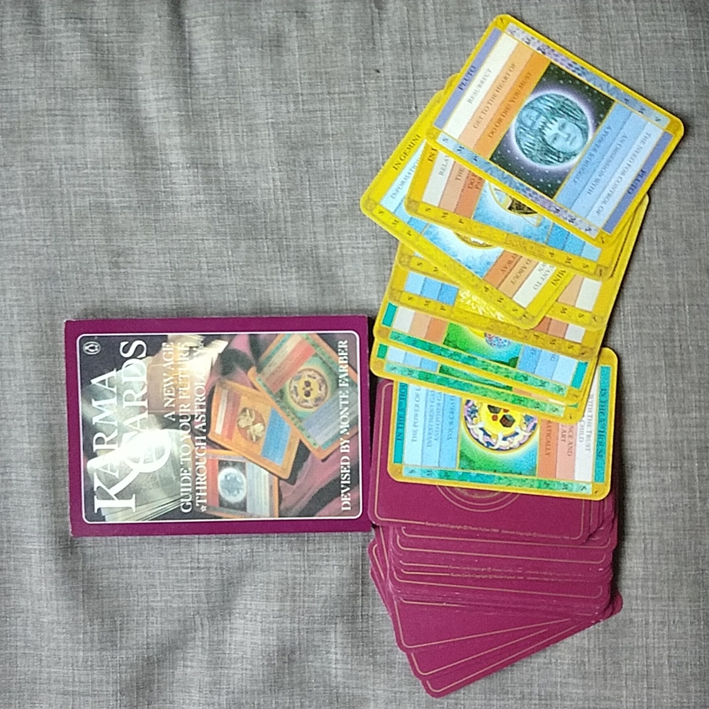 Karma Cards Tarot Astrology Book & Complete Card Deck by Monte Farber